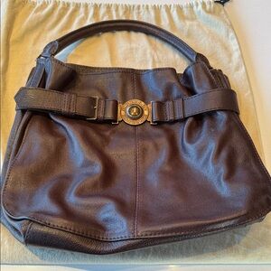 Authentic Burberry Rich Brown Leather Shoulder Bag Never Used Perfect Condition